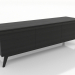 modèle 3D Meuble TV 1500 mm (noir RAL 9005) - preview