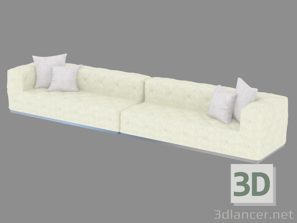 modello 3D Divano moderno Diamante (460х200х67) - anteprima