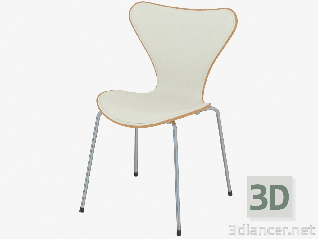 3d model Silla con cubierta de cuero Serie 7 - vista previa