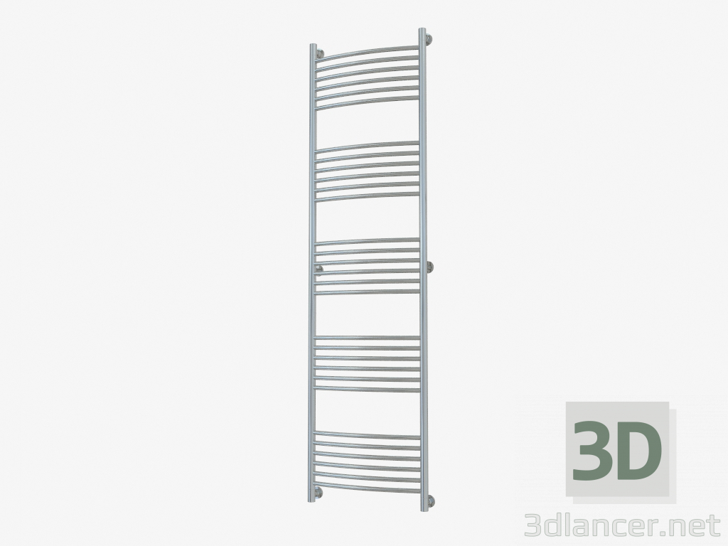 Modelo 3d Toalheiro aquecido Bohemia curved (1900x500) - preview