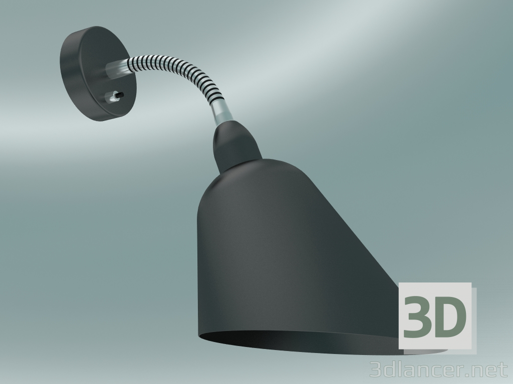 3d model Sconce Bellevue (AJ9, Black & Steel) - preview