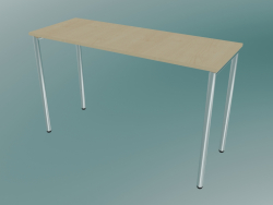 Table rectangulaire avec pieds ronds (1200x450mm)