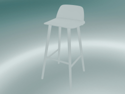 Tabouret de bar Nerd (75 cm, blanc)