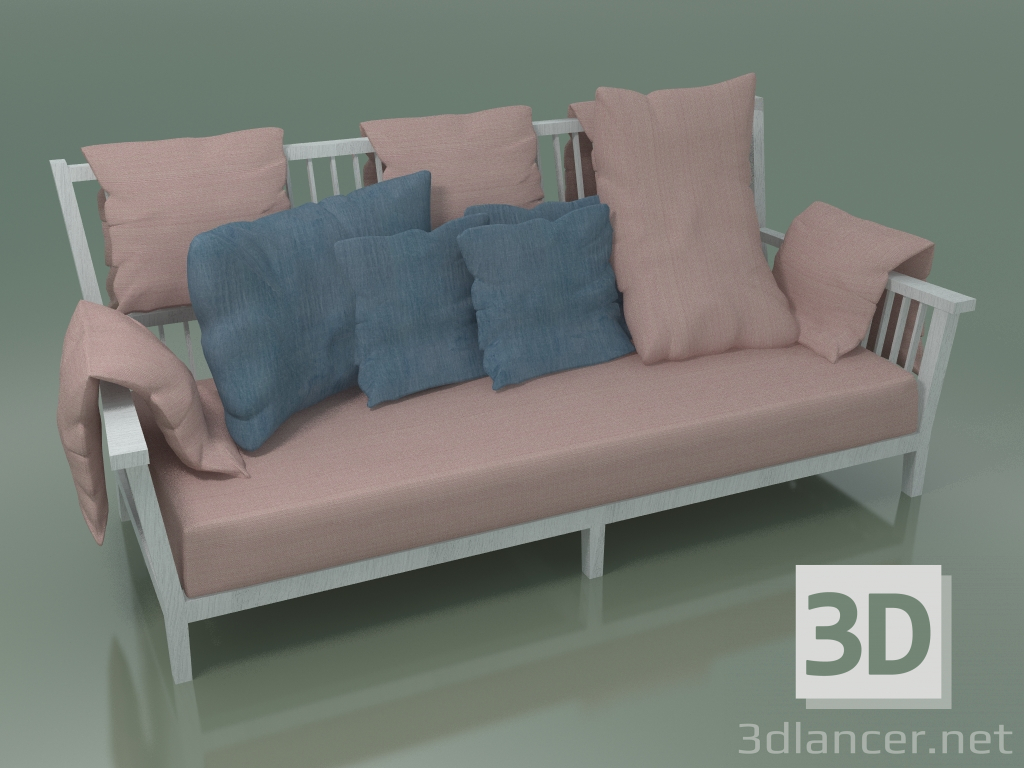 modèle 3D Canapé (03, blanc) - preview