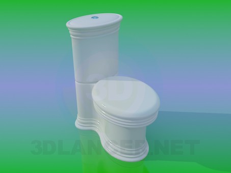 Modelo 3d WC - preview