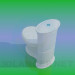 Modelo 3d WC - preview