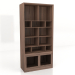 3d model Mueble biblioteca con puertas 100x46x210 - vista previa