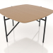 3d model Low table 70x70 with a wooden table top - preview