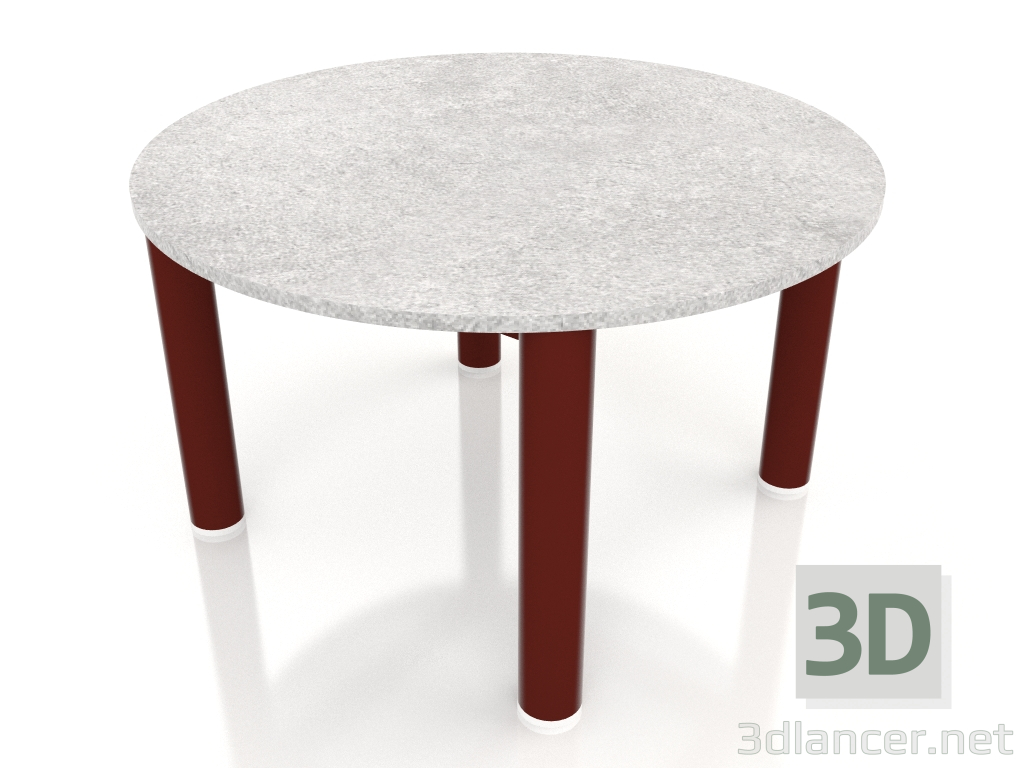 3d модель Стол журнальный D 60 (Wine red, DEKTON Kreta) – превью