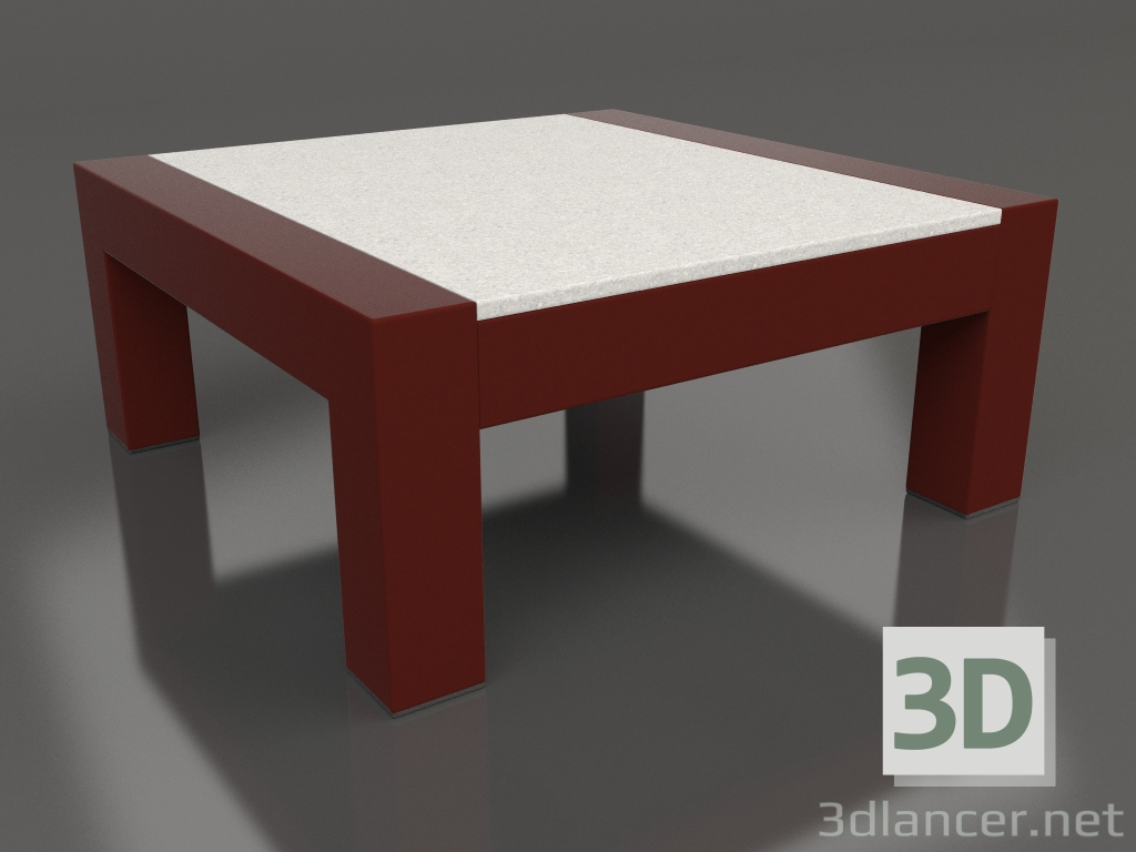 3D Modell Beistelltisch (Weinrot, DEKTON Sirocco) - Vorschau