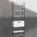 3d model Rack with a closed shelf (1 section) - preview