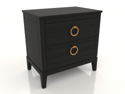 Bedside table (black RAL 9005, option 4)