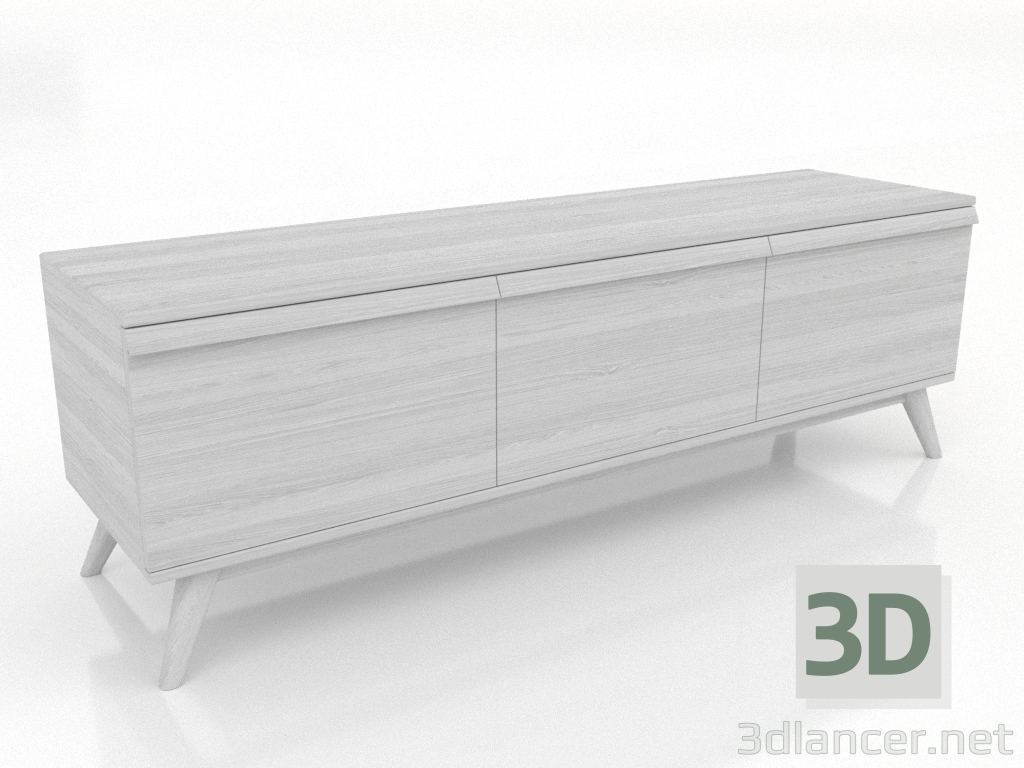3d модель Тумба ТВ 1500 мм (білий RAL 9010) – превью 3d модель Тумба ТВ 1500 мм (білий RAL 9010) – превью