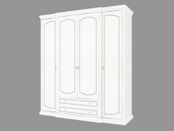 4-door wardrobe with drawers (2124x2330x685)