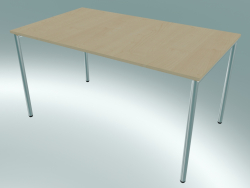 Table rectangulaire avec pieds ronds (1400x800mm)