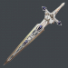 3d Fantasy sword 21 3d model model buy - render