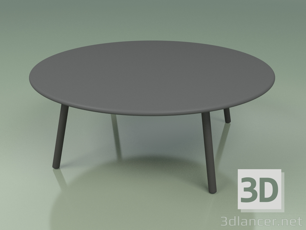 3d model Mesa de centro 012 (metal ahumado, gris HPL) - vista previa