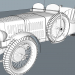 3d 1934 MG TA Q-type модель купить - ракурс