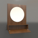 3d model Mirror (with open drawer) ZL 15 (802x200x1000, wood brown light) - preview