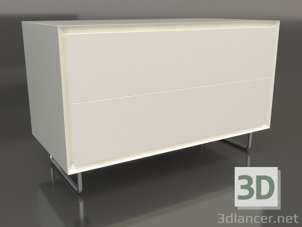 3d модель Тумба TM 012 (800x400x500, white plastic color) – превью