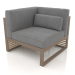 3d model Modular sofa, section 6 left, high back (Bronze) - preview