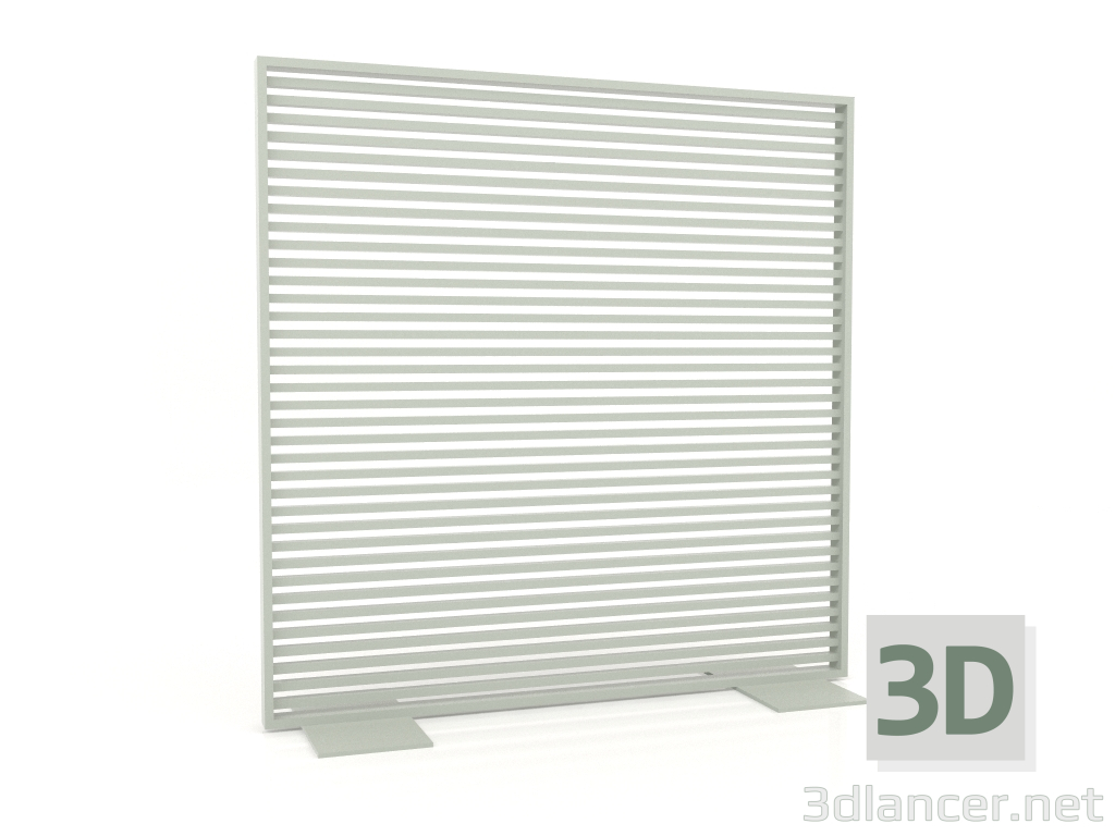 3d model Mampara de aluminio 150x150 (Gris cemento) - vista previa