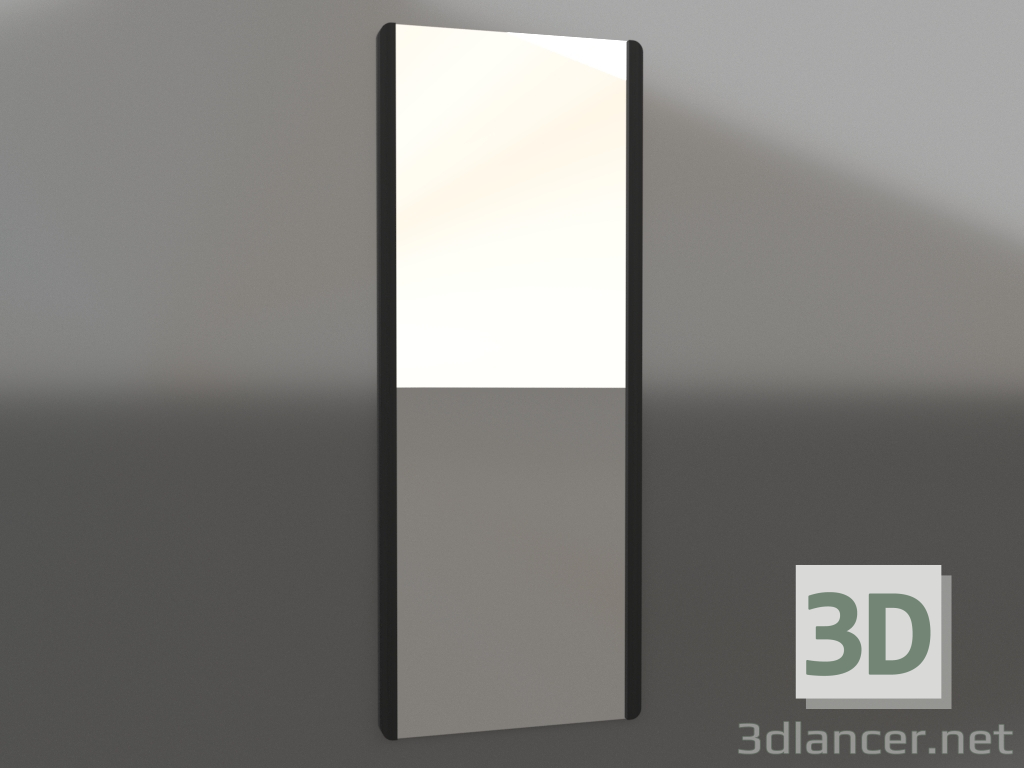 3d model Espejo de pared 1800x700 mm (negro RAL 9005) - vista previa