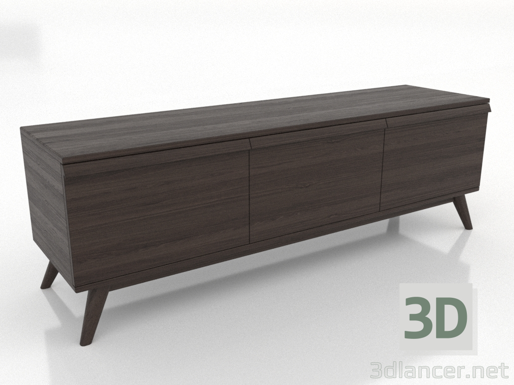 3D Modell TV-Schrank 1500 mm (Esche-Nussbaum) - Vorschau 3D Modell TV-Schrank 1500 mm (Esche-Nussbaum) - Vorschau