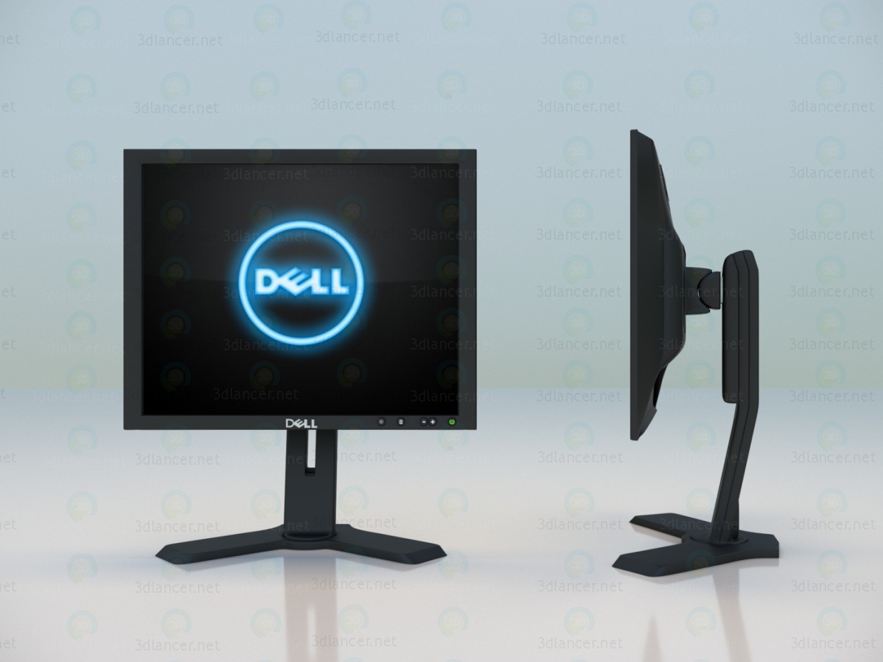 3D Modell Monitor DELL P190ST - Vorschau