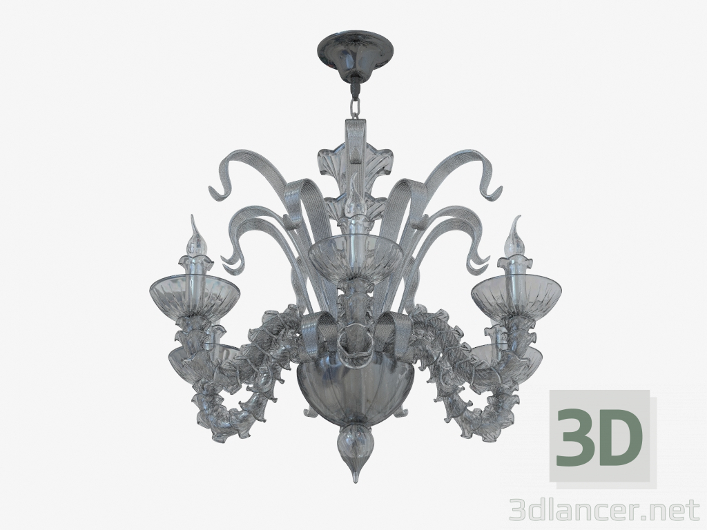 modèle 3D Lustre verre (S110188 6black) - preview