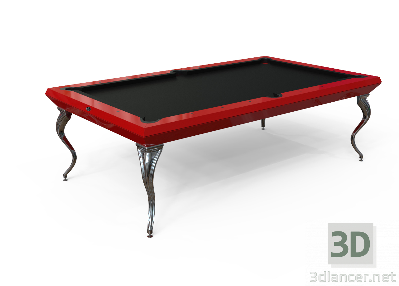 modello 3D BILIARDO TAVOLO ESCLUSIVO CAVICCHI OPERA BILLIARD 8ft - anteprima