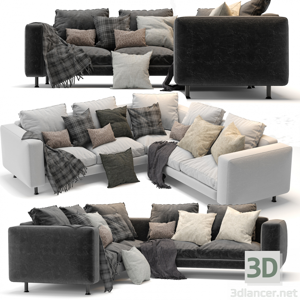 3D BoConcept Indivi modeli satın - render