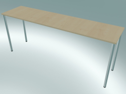 Mesa retangular com pés redondos (1800x450mm)