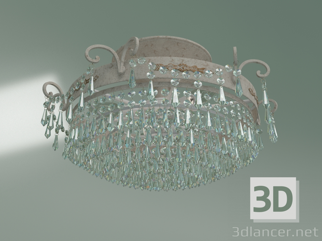 Modelo 3d Candelabro de teto com cristal 305-6 - preview