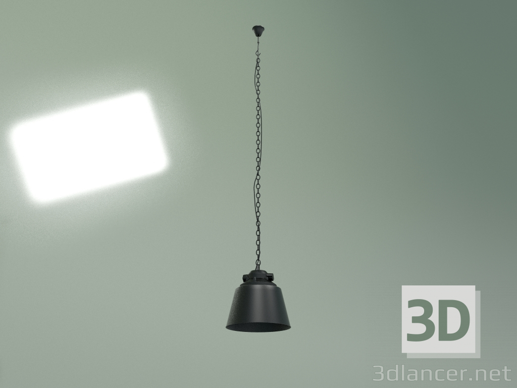 Modelo 3d Candeeiro suspenso Ponto forte (preto) - preview