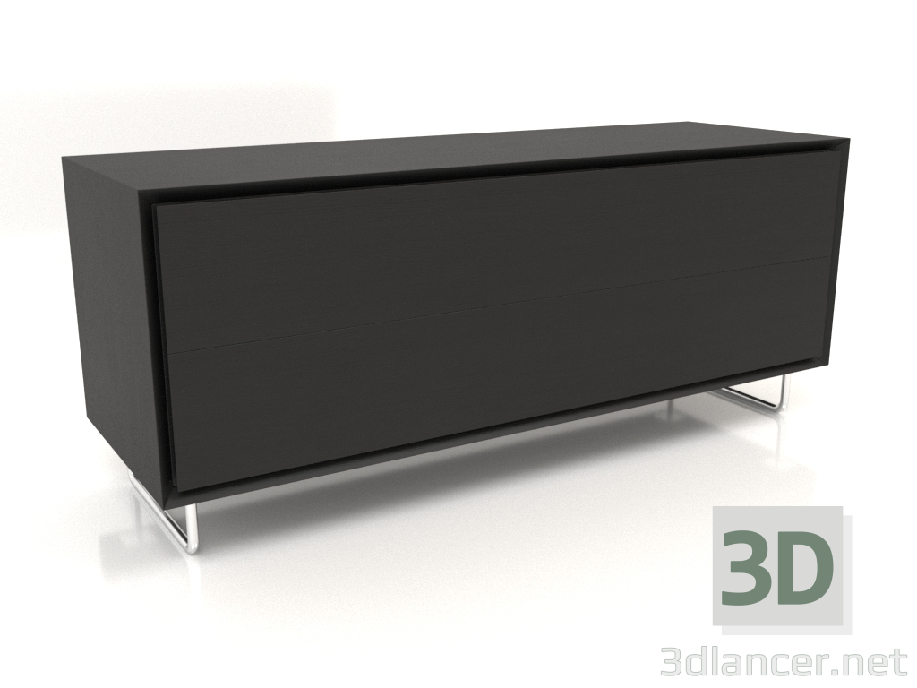 Modelo 3d Armário TM 012 (1200x400x500, madeira preta) - preview