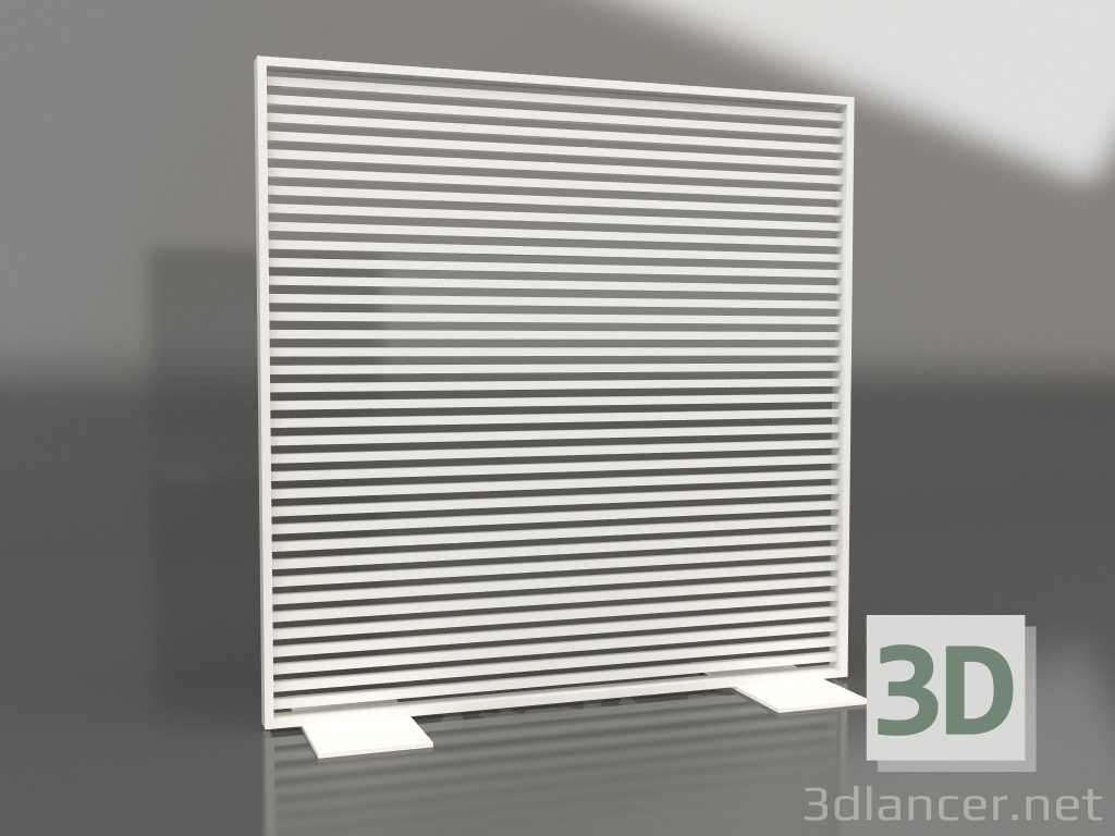 3d model Mampara de aluminio 150x150 (Gris ágata) - vista previa