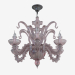 3d model Chandelier made of glass (S110188 6red) - preview