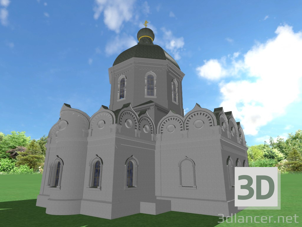 3D Modell Der Tempel - Vorschau