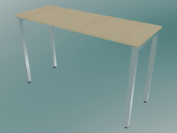 Mesa retangular com pés quadrados (1200x450mm)