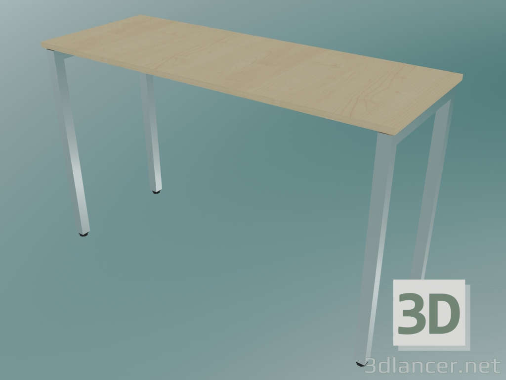 3d model Mesa rectangular con patas cuadradas (1200x450mm) - vista previa