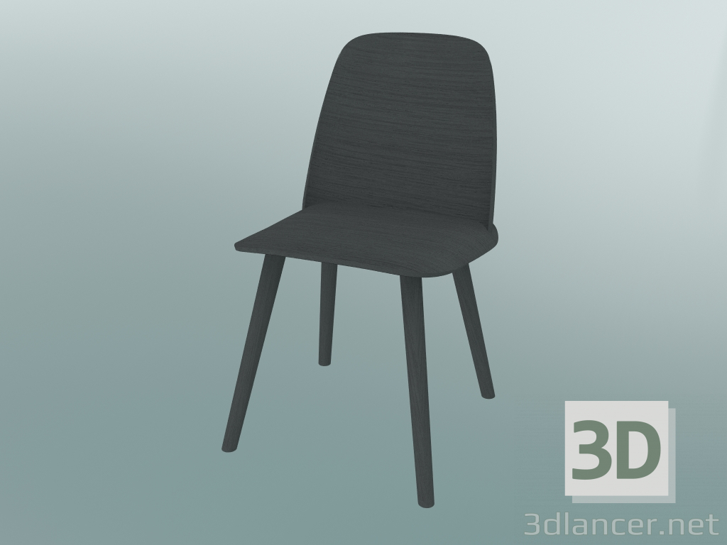 3d model Silla Nerd (Gris Oscuro) - vista previa