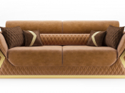 Diamond three-seater sofa