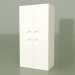 3d model Double wardrobe (White) - preview