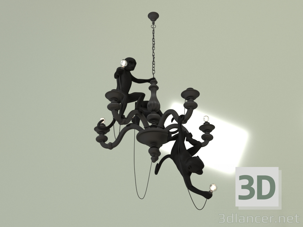 modello 3D Lampadario MONKEY PARTY BK 12035 - anteprima