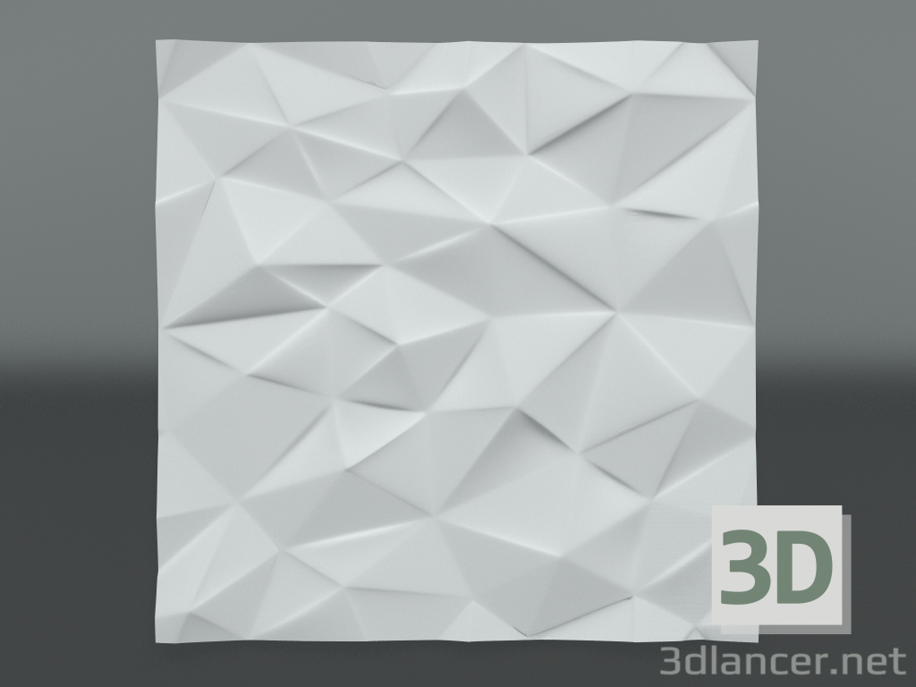 Modelo 3d Painel 3d de gesso F-117 - preview