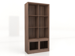 Libreria fissa con anta bassa 100x46x210