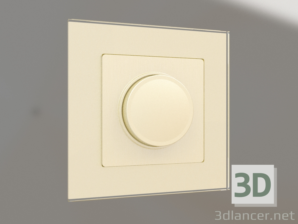 Modelo 3d Dimmer (ondulado champanhe) - preview