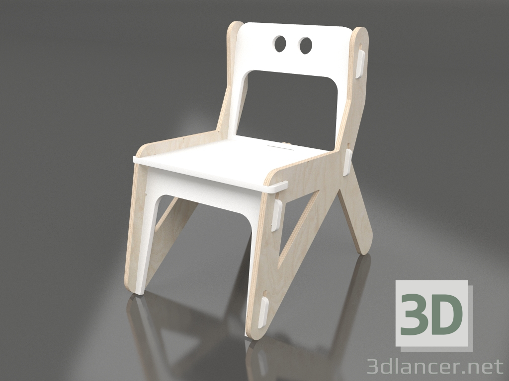 modello 3D Sedia CLIC C (CWCCA2) - anteprima