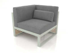 Modulares Sofa, Abschnitt 6 links, hohe Rückenlehne (Zementgrau)